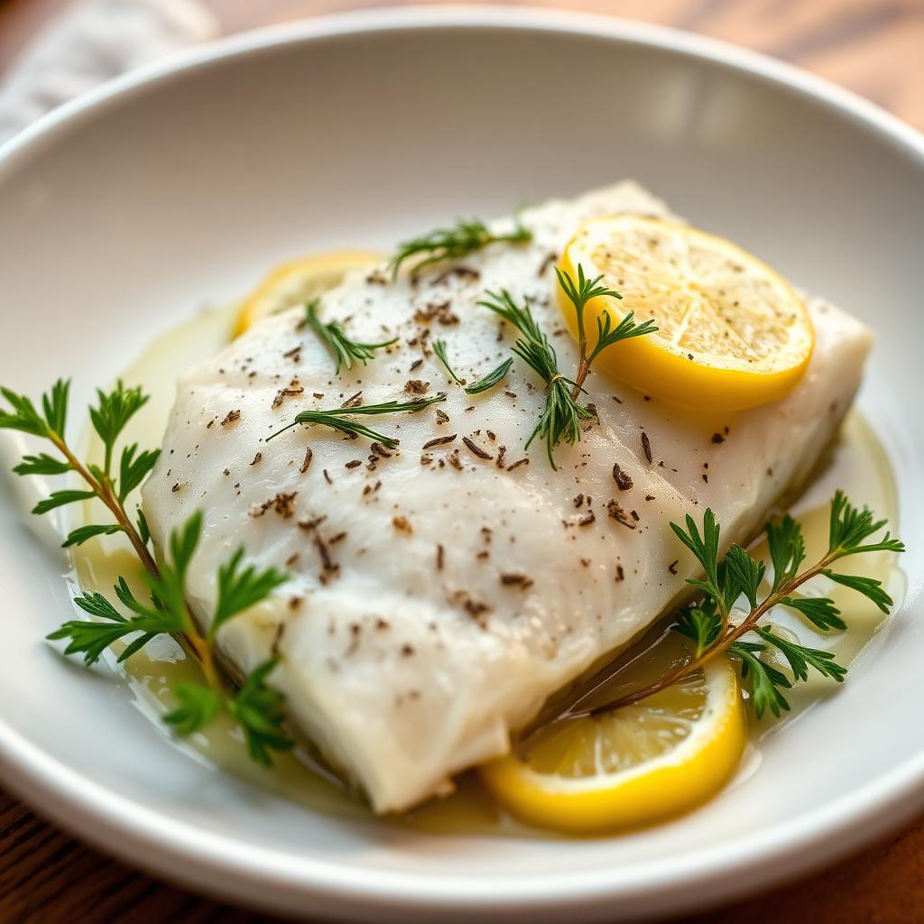 Bronze fennel & lemon butter baked fish